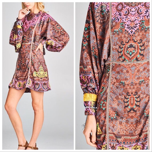 Boho Mixed Media Gypsy Dress- *See Description* - Picture 5 of 8